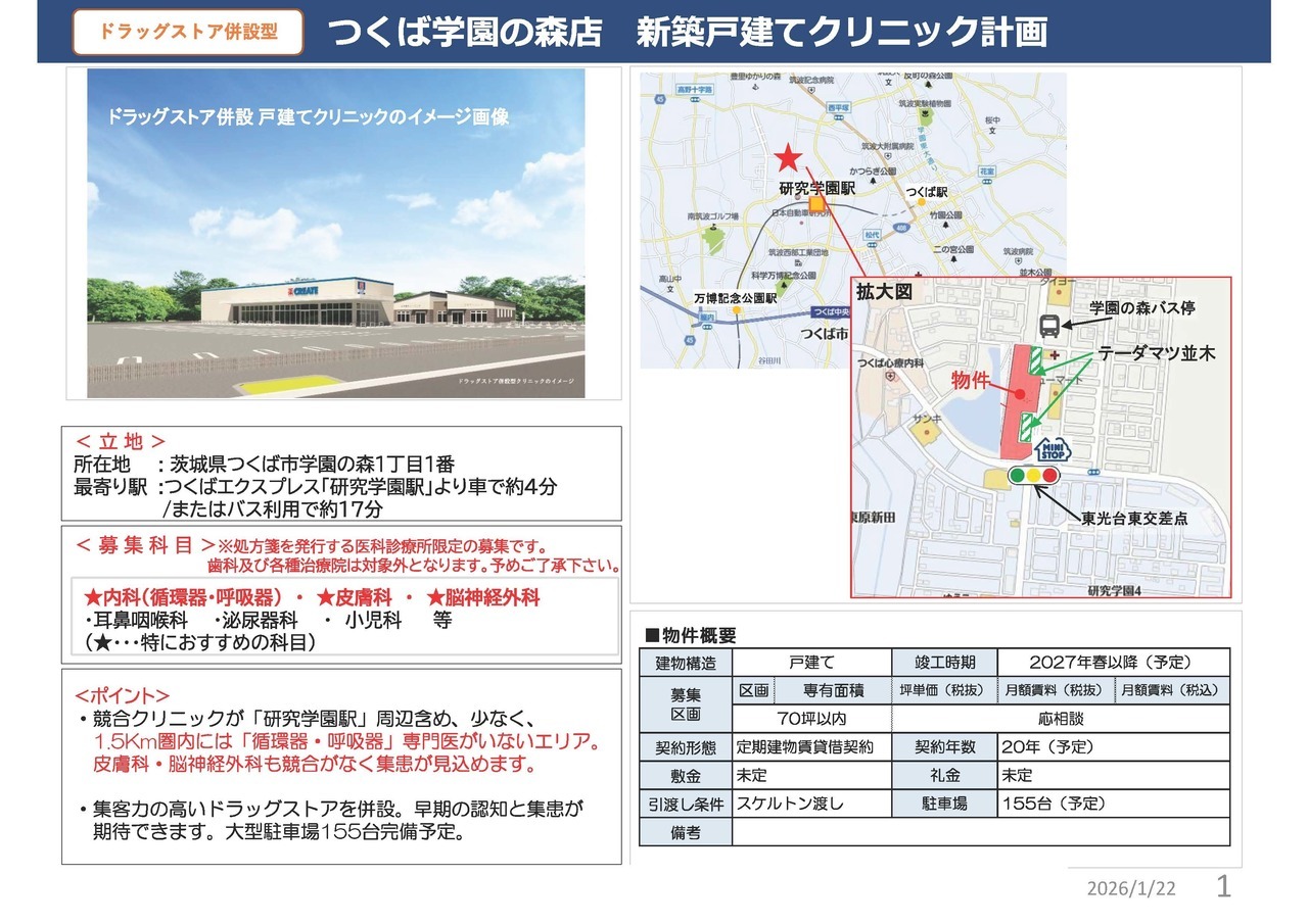 N00127 仮称）つくばメディカルモール