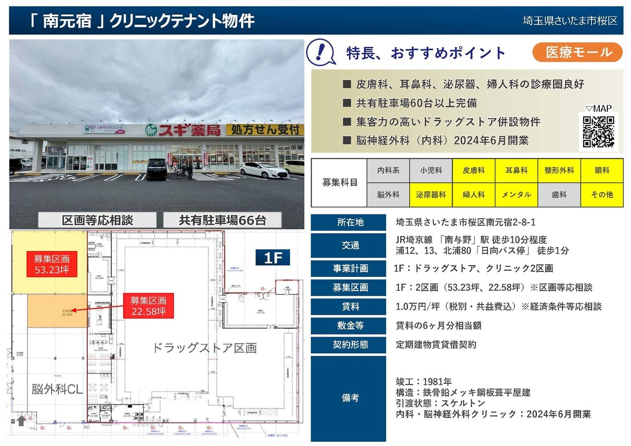 S00005 「南元宿」テナント物件