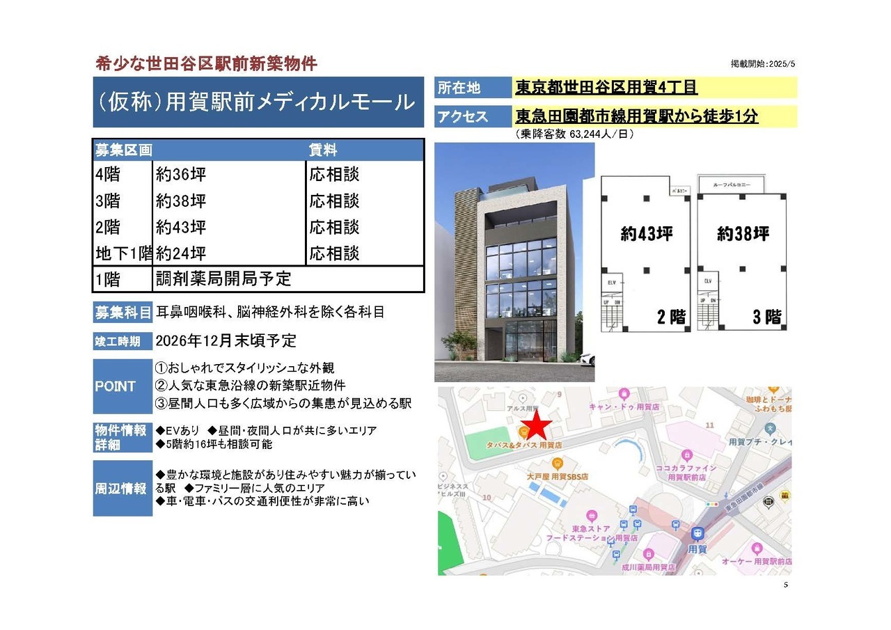 N00146 （仮称）用賀駅前メディカルモール