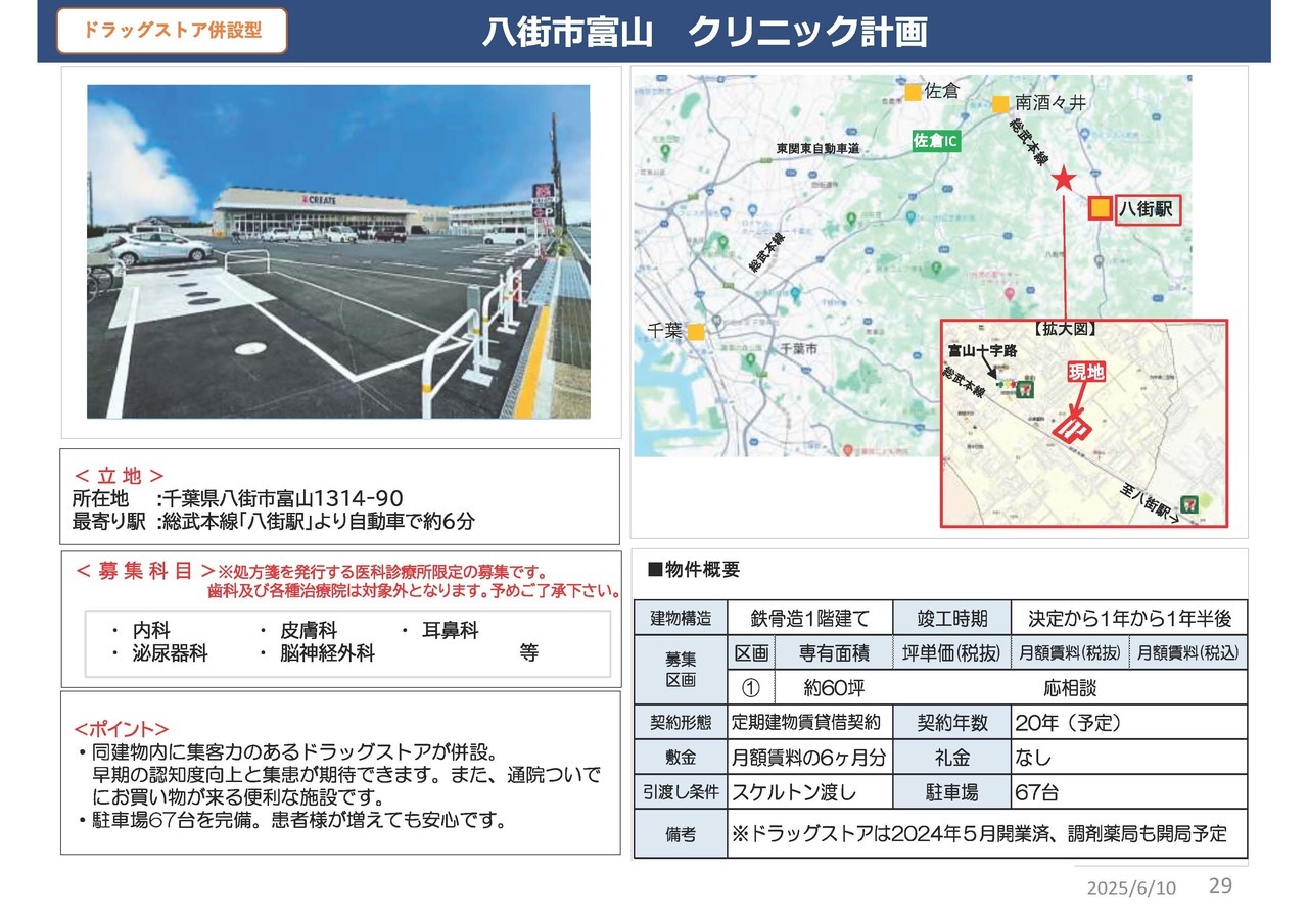C00052 八街市富山　クリニック計画